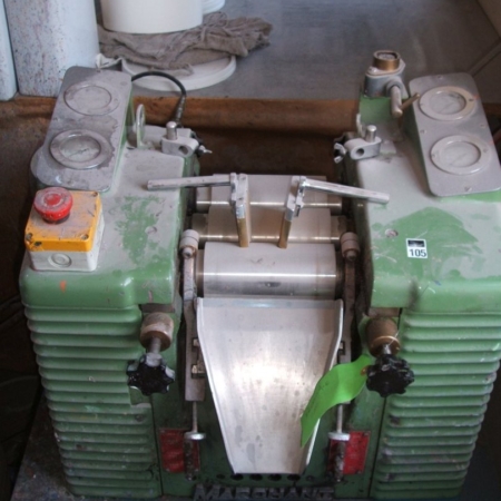 One MARCHANT Triple Roll Mill 150 mm long x 75 mm diameter